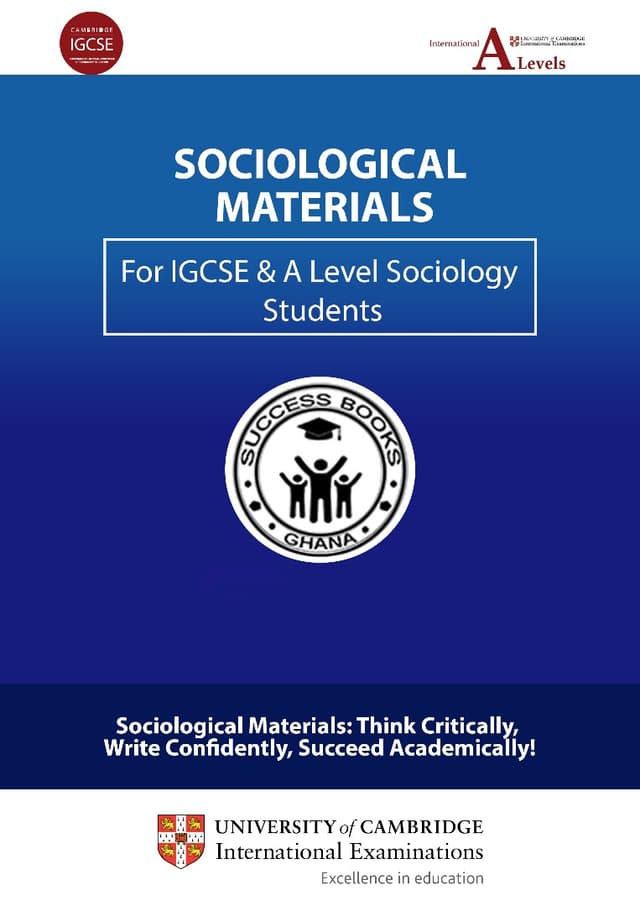 Sociology Book Cover